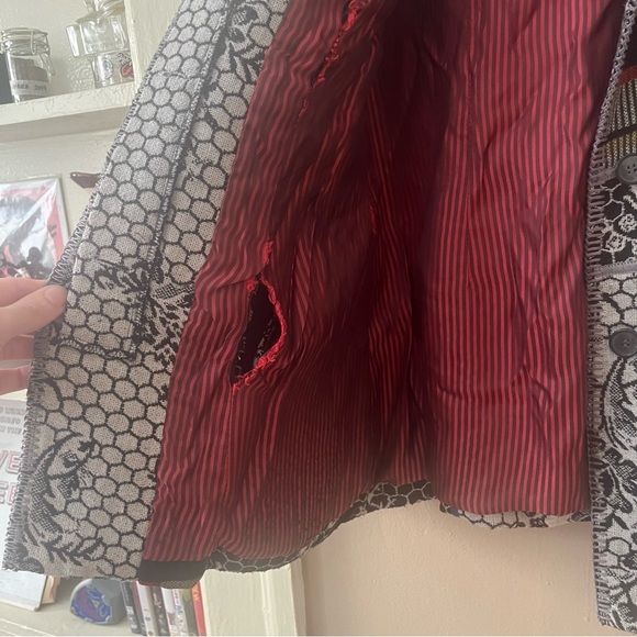 totw β’ multicolor patchwork unique statement jacket - Picture 10 of 16